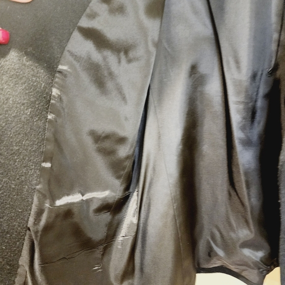 APPLESEED'S Women's Black Wool Blend Military Button Blazer size 12 - Picture 9 of 12